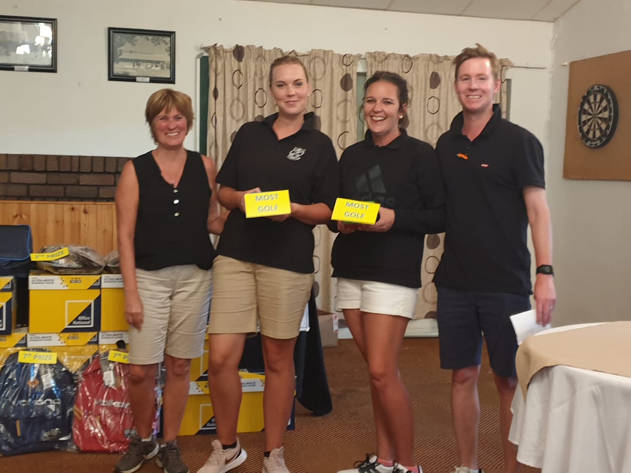 Abbey Tarr Tarryn McArthur won the prize for the most golf